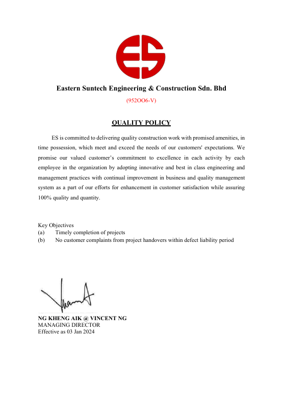 Quality Policy as 03012025